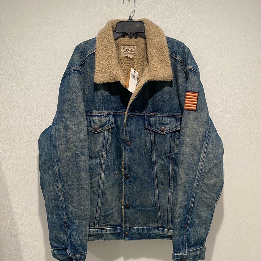 Polo Ralph Lauren Sherpa Denim Jacket Size 3XL-Tall Men